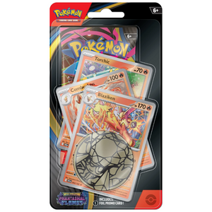 Pokémon Mega Evolution: Phantasmal Flames Premium Checklane Blister (Blaziken, Combusken, Torchic) ​​(ENG)