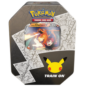 Pokémon Sword & Shield: Celebrations Lance’s Charizard V Tin (6 Pack) (ENG)