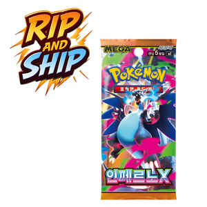 Pokemon Inferno X Booster Pack (KOR) – RIP & SHIP (Opened Live)
