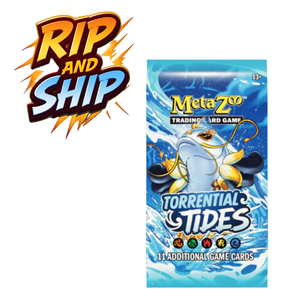 MetaZoo Torrential Tides Booster Pack (ENG) – RIP & SHIP (Opened Live)