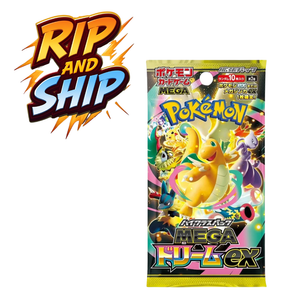 Pokemon Mega Dream ex Booster Pack (JP)– RIP & SHIP (Opened Live)