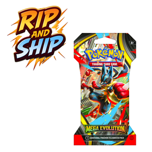 Pokemon Mega Evolution Sleeved Booster Pack (ENG) – RIP & SHIP (Opened Live)