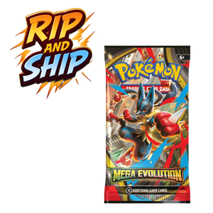 Pokemon Mega Evolution Booster Pack (ENG) – RIP & SHIP (Opened Live)