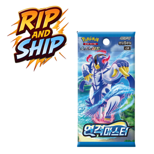 Pokémon Rapid Strike Master s5R Booster Pack (KOR) – RIP & SHIP (Opened Live)