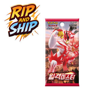 Pokémon Single Strike Master s5I Booster Pack (KOR) – RIP & SHIP (Opened Live)