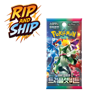 Pokemon Triple Beat SV1a Booster Pack (KOR) – RIP & SHIP (Opened Live)