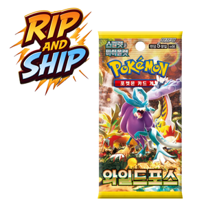 Pokémon Wild Force SV5K Booster Pack (KOR) – RIP & SHIP (Opened Live)