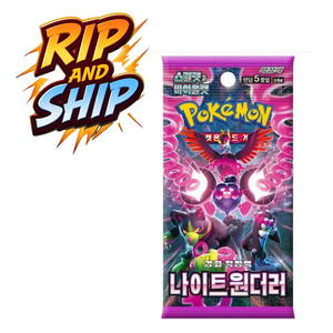 Pokemon Night Wanderer SV6a Booster Pack (KOR) – RIP & SHIP (Opened Live)