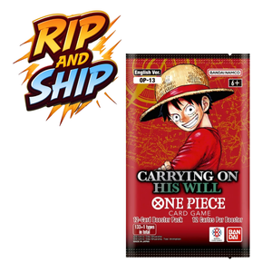 One Piece (OP 13) Carrying On His Will Booster Pack (ENG) – RIP & SHIP (Opened Live)