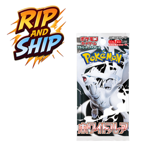 Pokemon White Flare Booster Pack (JP) – RIP & SHIP (Opened Live)