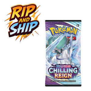 Pokémon Chilling Reign Booster Pack (ENG) – RIP & SHIP (Opened Live)