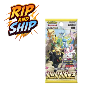 Pokemon Eevee Heroes (S6a) Booster Pack (KOR) – RIP & SHIP (Opened Live)