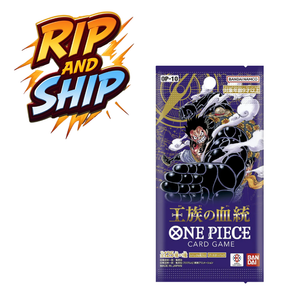 One Piece (OP 10) Royal Blood Booster Pack (JP) – RIP & SHIP (Opened Live)