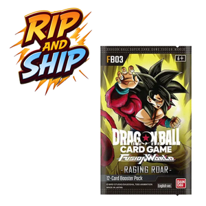 Dragon Ball Super (FB03) Fusion World Raging Roar Booster Pack (ENG) – RIP & SHIP (Opened Live)
