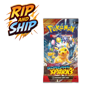 Pokemon Surging Sparks Booster Pack (ENG) – RIP & SHIP (Opened Live)