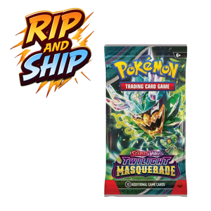Pokémon Twilight Masquerade Booster Pack (ENG) – RIP & SHIP (Opened Live)