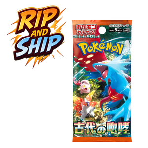 Pokemon Ancient Roar Booster Pack (JP)– RIP & SHIP (Opened Live)