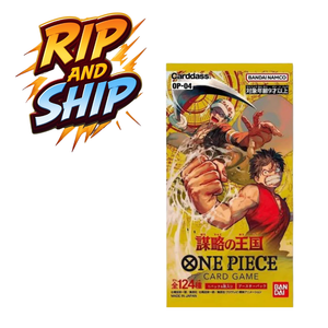 One Piece (OP 04) Kingdoms of intrigue Booster Pack (JP) – RIP & SHIP (Opened Live)