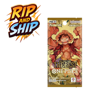 One Piece (PRB 01) The Best Booster Pack (JP)– RIP & SHIP (Opened Live)