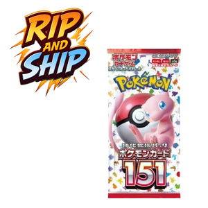 Pokemon 151 Booster Pack (JP)– RIP & SHIP (Opened Live)