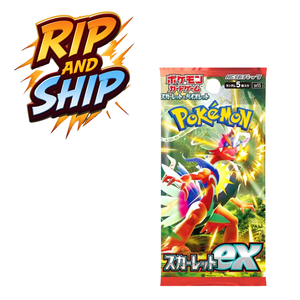 Pokémon Scarlet EX Booster Pack (JP) – RIP & SHIP (Opened Live)