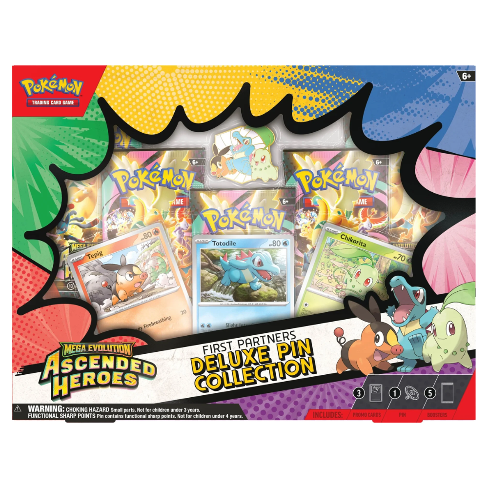 Pokemon Mega Evolution: Ascended Heroes Deluxe Pin Collection Box (5 P