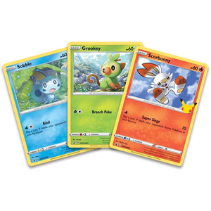 Pokémon: First Partner Grookey, Scorbunny & Sobble Booster Pack (3 Kort) (ENG)