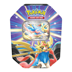 Pokemon Scarlet &amp; Violet: Zacian ex Slashing Legends Tin (5 Pack) (ENG)
