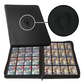 Premium 16-Pocket Card Holder Binder - Black (1024 Cards)