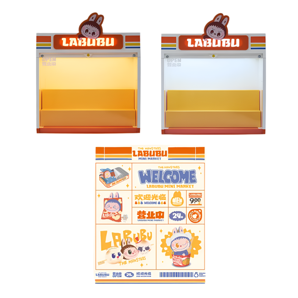POP MART The Monsters: Labubu Wacky Mart Labubu Display Container
