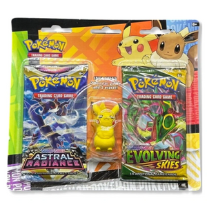 Pokémon Sword &amp; Shield: Back to School Pikachu Eraser Blister (Evolving Skies+Astral Radiance)(2 Pack) (ENG)