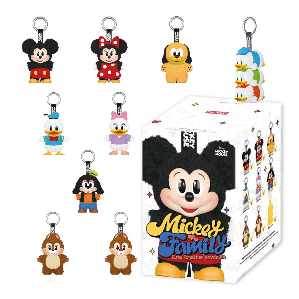 Mickey's Family Cute Together 6冊セット Mickey Family Cute Together Keychain Series Figures Whole