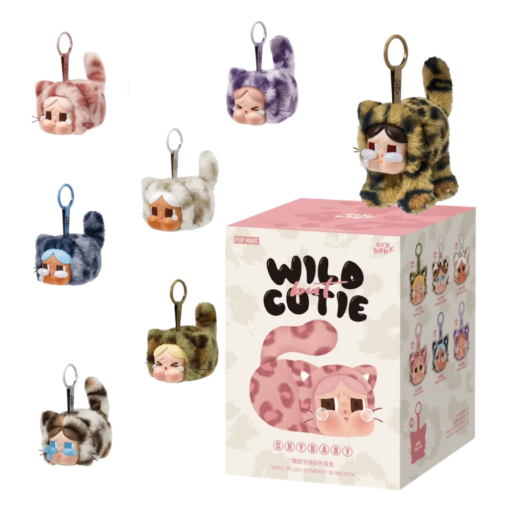 POP MART: CRYBABY Wild but Cutie Series Vinyl Plush Pendant Blind Box
