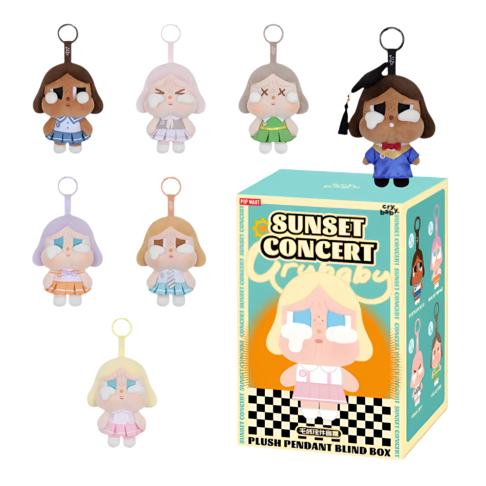 POP MART: CRYBABY Sunset Concert Series Plush Pendant Blind Box