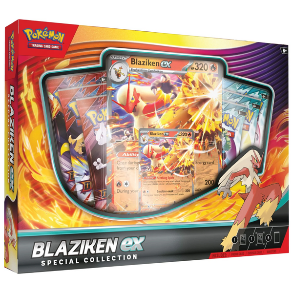 blaziken ex pokemon card value Pokémon Scarlet &amp; Violet: Blaziken ex Special Collection Box (6 Pa