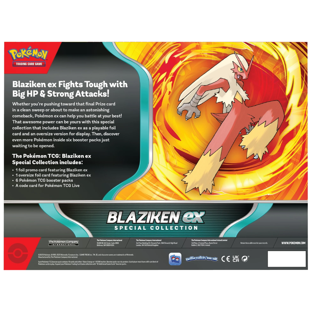 blaziken ex pokemon card value Pokémon Scarlet & Violet: Blaziken ex Special Collection Box (6 Pa