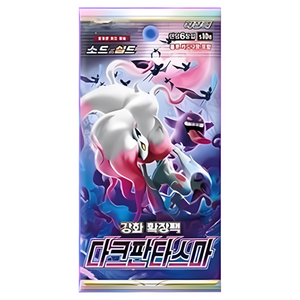 Pokemon Sword &amp; Shield: Dark Phantasma S10a Booster Pack (6 Cards) (KOR)