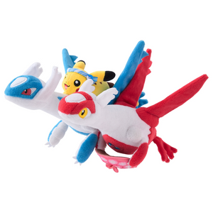 Pokémon Center Fukuoka R: Latias & Latios x Pikachu Plush Toy
