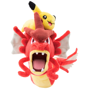 Pokémon Center Hiroshima R: Red Gyarados and Pikachu Plush Toys