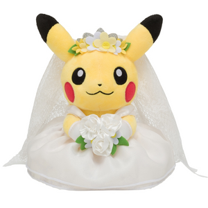 Pokémon Center: Pikachu Female Form Pokémon Garden Wedding Plush Toy