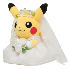 Pokémon Center: Pikachu Female Form Pokémon Garden Wedding Plush Toy