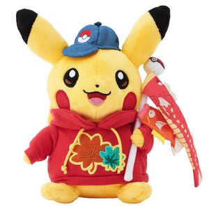 Pokémon Center Hiroshima R: Pikachu and Pokémon Flag Plush Toy