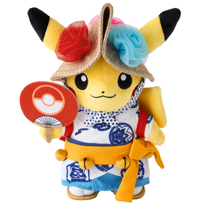 Pokemon Center Tohoku R: Nebuta Festival Play Pikachu Plush Toy