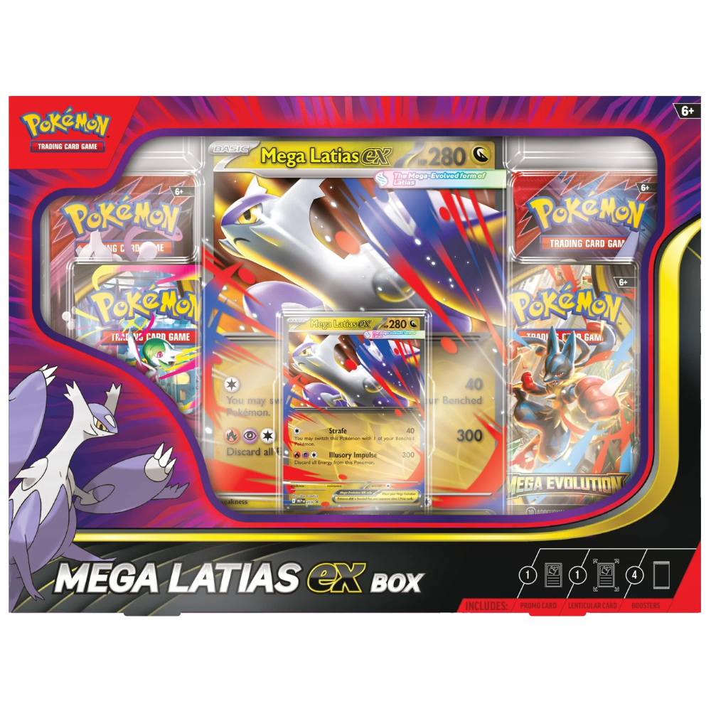 未開封 英語版 ポケモンカード MEGA LATIASEX BOX Pokémon Mega Evolution: Mega Latias ex Collection Box (4 Pack) (ENG)