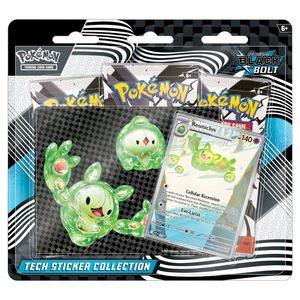 Pokemon Scarlet &amp; Violet: Black Bolt (Reuniclus) Tech Sticker Collection Blister (3 Pack) (ENG)