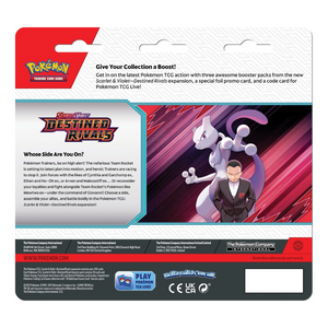 Pokemon Scarlet & Violet: Zebstrica Destined Rivals Blisters (3 Pack) (ENG)