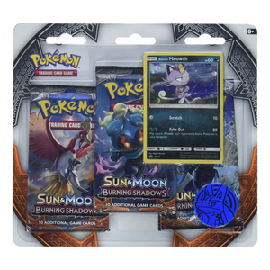Pokémon Sun & Moon: Burning Shadows 3-Pack Blister (Meowth) (ENG)