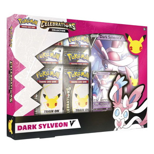 Pokemon Sword &amp; Shield: Celebrations Dark Sylveon V Collection Box (6 Pack) (ENG)