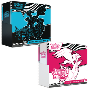 Pokémon Scarlet & Violet: Black Bolt & White Flare Elite Trainer Box Bundle (ETB) (18 Pack)
