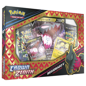 Pokémon Sword & Shield: Crown Zenith – Regidrago V Collection Box (4 Pack) (ENG)